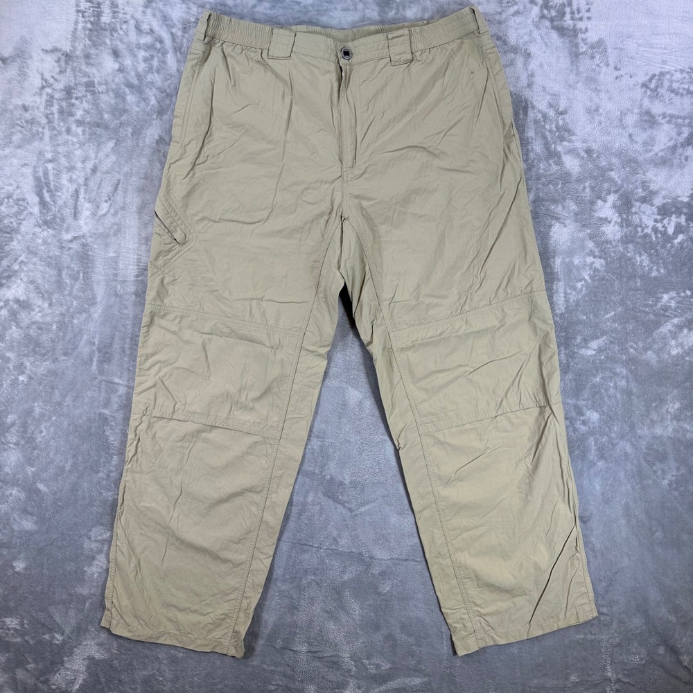 ExOfficio Cargo Pants Men's Size XL Tan Lightweight Nylon Hiking Outdoor